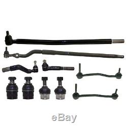 10 Pc Front Drag Link Tie Rod Ball Joint for Ford Excursion F-250 Super Duty 4WD
