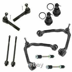10 Piece Kit Front Control Arm Ball Joint Tie Rod End Sway Bar Link LH RH New