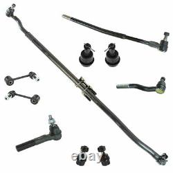 10 Piece Kit Tie Rod End Drag Link Ball Joint Sway Bar Link LH RH for Jeep JK