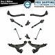 10 Piece Steering & Suspension Kit Control Arms Tie Rods Sway Bar End Links New