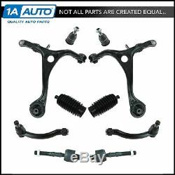 10 Piece Suspension Kit Lower Control Arms & Ball Joints with Inner Outer Tie Rods