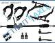 11pc Complete New Manual Steering Rack and Pinion Suspension Kit for Honda Civic