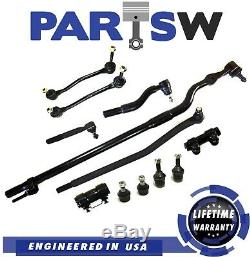 12 Pc Front Drag Link Ball Joint Sway Bar End Link Tierod for Ford F-250 SD 4WD