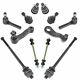 12 Piece Front Ball Joint Tie Rod Suspension Kit for Chevy GMC Truck Yukon New
