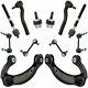 12 Piece Steering & Suspension Kit Control Arms & Ball Joints Tie Rods End Links