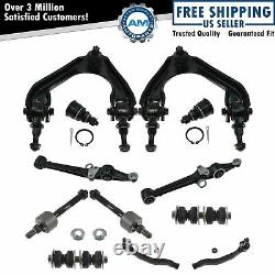 12 Piece Steering & Suspension Kit Control Arms Ball Joints Tie Rods End Links