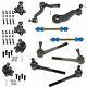 12 Piece Steering & Suspension Kit Tie Rods Ball Joints Idler & Pitman Arms New