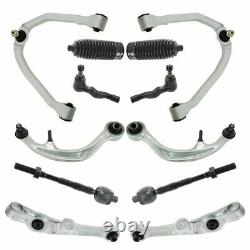 12 Piece Steering & Suspension Kit Upper Lower Control Arms Tie Rods with Bellows