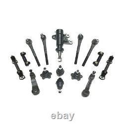 15 Piece Front Kit Ball Joint Sway Bar Tie Rod Idler Pitman Arm for Chevy GMC