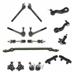 16 Piece Steering & Suspension Kit Ball Joints Tie Rods Pitman & Idler Arms New