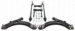 2 Control Arm +Ball Joints + Drop Links + Tie Rods For VW Golf 4 Audi A3 Skoda