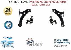 2x Front Lower SUSPENSION ARMS + BALL JOINTS for TOYOTA PREVIA 2.0 D4D 2001-2006