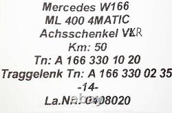 50km A1663301020 Mercedes W166 ML 400 Axle Hub Wheel Bearing Ball Joint FR -14