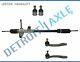 5pc Complete Manual Steering Rack and Pinion Tierods Ball Joints for Honda Civic