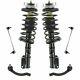 6 Piece Front Strut Spring Assemblies Outer Tie Rods & Sway Bar Links for Volvo