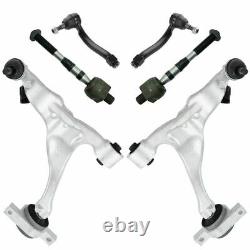 6 Piece Steering & Suspension Kit Control Arms & Ball Joints with Tie Rod Ends New