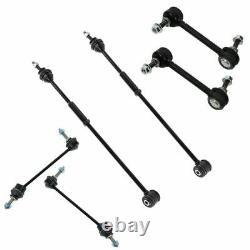 6 Piece Steering & Suspension Kit Sway Bar End Links with Rear Torque Tie Rods New