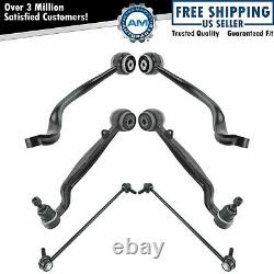 6 Piece Steering & Suspension Kit Upper lower Control Arms with Sway Bar End Links