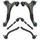 6 Piece Suspension Kit Lower Control Arms & Ball Joints with Inner Outer Tie Rods