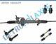 7pc Power Steering Rack and Pinion + Ball Joint + inner Outer Tierod + Sway bar