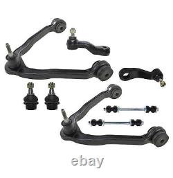 8 Pc Steering & Suspension Kit Control Arms Ball Joints Sway Bars Idler Pitman