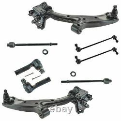 8 Piece Kit Tie Rod End Control Arm Ball Joint Sway Bar Link LH RH for 07-11 CRV