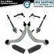 8 Piece Steering & Suspension Kit Control Arm & Ball Joint Assembly Tie Rods New