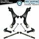 8 Piece Steering Suspension Kit Control Arms with Ball Joints Tie Rods Links