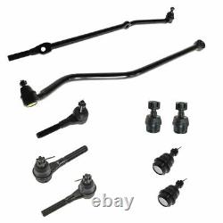 9 Piece Steering & Suspension Kit Tie Rod Ends Ball Joints Track Bar Brand New