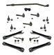 91-01 Jeep Cherokee Drag Link Tie Rod Ball Joints Kit Steering and Suspension