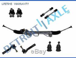 9pc Power Steering Rack and Pinion Ball Joint Tie rod Set Sierra 1500 2WD