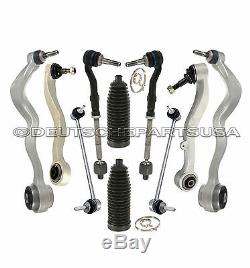 CONTROL ARMS BALL JOINT JOINTS STEERING TIE ROD RODS RACK BOOT KIT for BMW E60