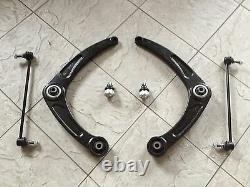 Citroen Berlingo Vans 08-two Front Wishbone Arms Two Ball Joints & Two Links L&r