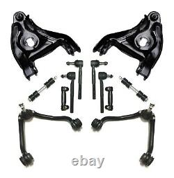 Control Arm Ball Joint Sway Bar Links Tie Rod 12Pc Front Suspension Steering Kit