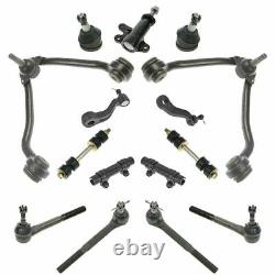 Control Arm Ball Joint Tie Rod Idler Pitman Sway Steering Suspension Kit 15pc
