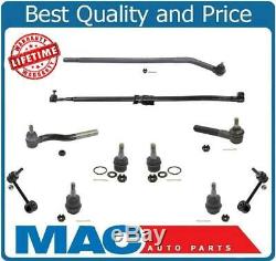 Fits 07-16 Wrangler Ball Joints Tie Rod Arm To Steering Assembly Front 10Pc Kit