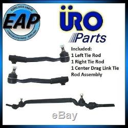 For BMW 740I 740IL 750IL Front Center Drag Link LFT RT Tie Rod Ball Joint Kit