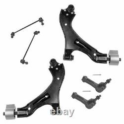 Front 6 Piece Steering & Suspension Kit Control Arms Sway Links Tie Rods for GM