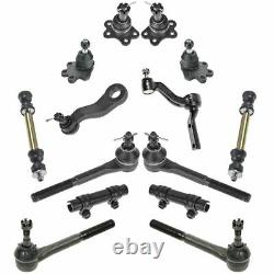 Front Ball Joints Tie Rod Ends Sway Bar Links Pitman Idler Arm 14 Pc Kit Set 4WD