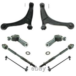 Front Control Arms Tie Rod Sway Bar Link Steering Suspension Kit Set 8pc New