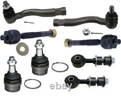 Front End Kit For Lexus LX470 Inner Outer Tie Rod Ends Lower Ball Joints Sway