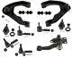 Front End Kit For Nissan Xterra SE 3.3L Upper Control Arms Rack Ends Ball Joints