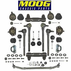 Front End Steering Rebuild Package Kit with Central Link Moog for Buick Chevy