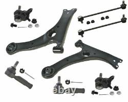 Front Steering Kit For TOYOTA Corolla Control SE Arm Ball Joint Tie Rod Sway Bar