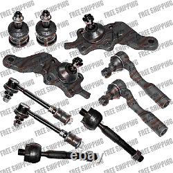 Front Steering Kit Tie Rod End Ball Joint Sway Bar link For Toyota Sequia Tundra