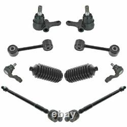 Front Tie Rod Boots Ball Joint Sway Bar Link Steering Suspension Kit Set 10pc