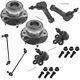 Front Wheel Bearing Ball Joint Tierod Kit for Torrent Equinox Saturn Vue Non ABS