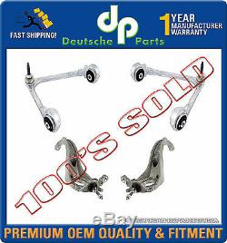 JAGUAR S TYPE UPPER & LOWER CONTROL ARM ARMS STEERING KNUCKLEwithBALL JOINTS KIT 4