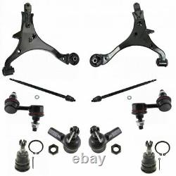 Lower Control Arm & Ball Joint Inner Outer Tie Rod Sway Bar End Link Set for CRV