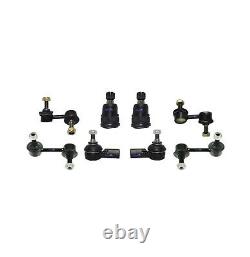 NEW Upper Control Arm Ball Joint Tie Rod Sway Bars Suspension Steering Kit 10 PC